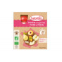 Gourdes de fruits: pomme d'Aquitaine, poire et pêche - dès 6 mois - 4 x 90 g