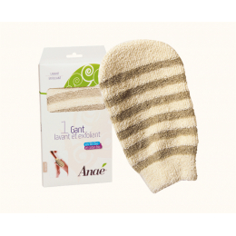 Gant lavant et exfoliant - Lin et coton Bio